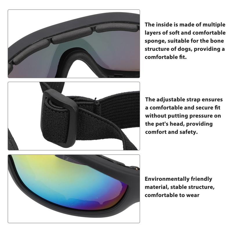 Dog Sunglasses Goggles UV Wind Dust Protection Pet Glasses Eye