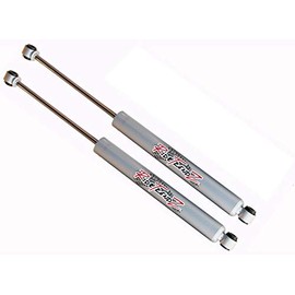 RTZ - Compatible with Ford F150 Pickup Truck Rear Lowered RTZ Primo Nitrogen Gas Charged Shocks 2wd For 4" Drop with Shackles & Hangers