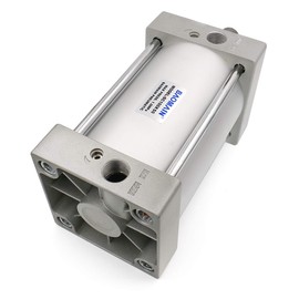 Baomain Pneumatic Air Cylinder SC 100 x 50 PT 1/2; Bore: 4", Stroke: 2"; Screwed Piston Rod Dual Action