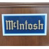 McIntosh Subdued Classical Design McIntosh Lettering Sign in Black on