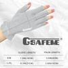 GSAFEME Cotton Gloves Eczema - Fingerless Touchscreen Moisturizing Gloves for