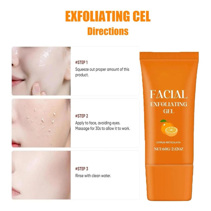 Gel Exfoliante Facial, Exfoliante Facial Hidratante Con Enzi