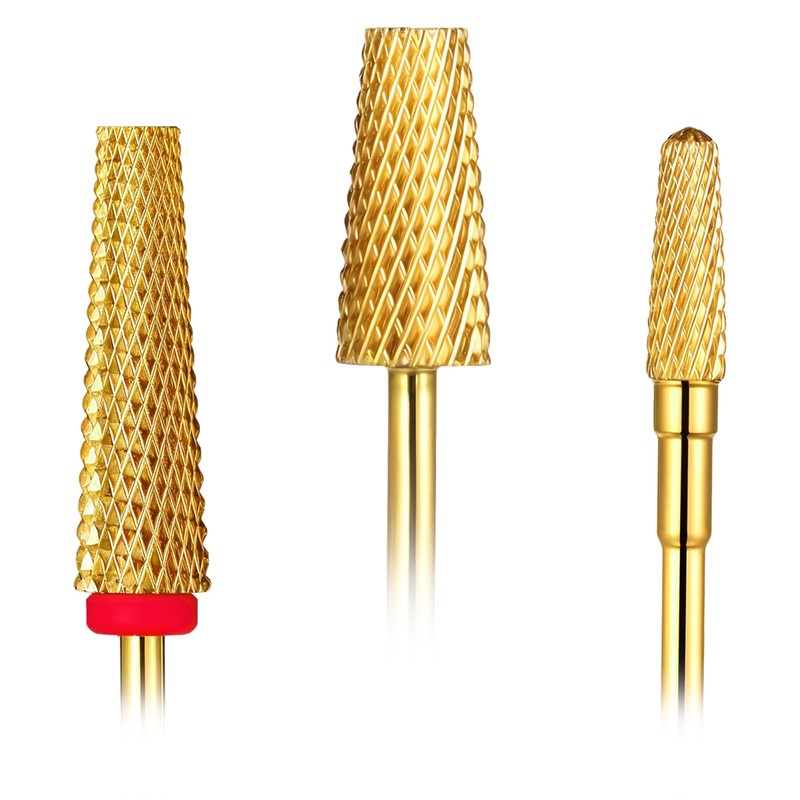 Qianyu 3-Piece Nail Drill Set 5-in-1 Carbide Nail Art Tools