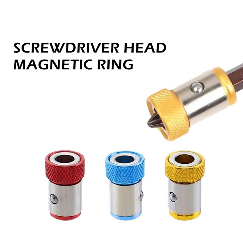 3 PCS Screwdriver Head Magnetic Ring for 1/4 ” 6.35mm