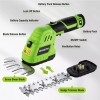 WORKPRO 12V 2-in-1 Cordless Grass Shear Shrubbery Trimmer Handheld Hedge
