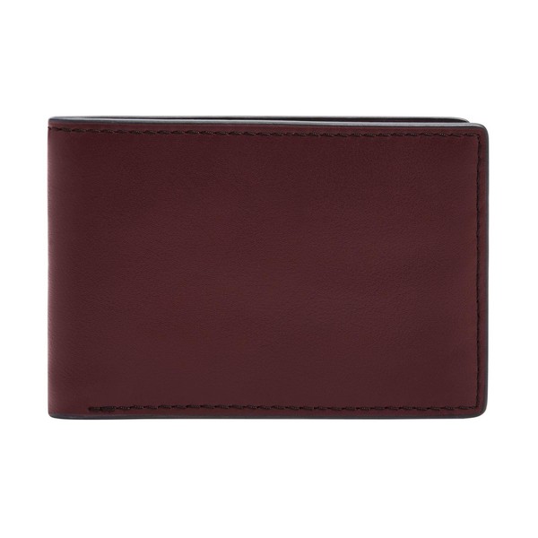 FOSSIL Steven Front Pocket Wallet Bifold Eggplant, Aubergine