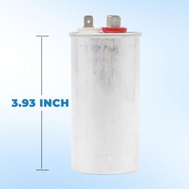 50/7.5 uF 50+7.5 MFD ± 5% 370 V o 440 V Dual Run Start AC Capacitor para ac 50 7.5 CBB65r CBB65b Condensador para arranque de motor o bomba de calor, condensador, bomba de piscina
