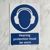 Hearing Protection Must Be Worn Sign - A4 Rigid Plastic