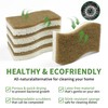 KICKLEEN 9 Pack Biodegradable Natural Kitchen Sponge - Compostable Cellulose
