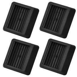 4 Pieces Bed Wheels Stoppers, Black Rubber Roller Stopper, Anti-Sliding Furniture Sofa Coasters, Caster Cups Pads for Furniture Feet and Floors Protectors