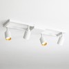 VidaLite Shura - Square 4-Light White Integrated LED Ceiling Light
