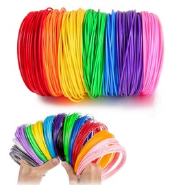 Helweet 3D Pen Filament Refills PLA, 10 Colors (Random), 1.75 mm, 50m Total Length