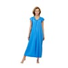 Shadowline Rosebud - Camisón Largo para Mujer, Zafiro, 2X