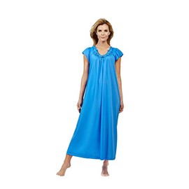 Shadowline Rosebud - Camisón Largo para Mujer, Zafiro, 2X