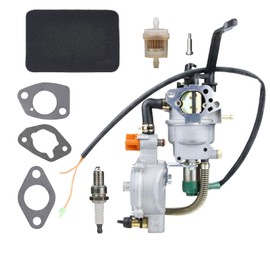 Carburionix New GX390 188F Dual Fuel Generator Carburetor LPG NG Petrol Conversion Kit for Honda GX390 GX340 GX420 5KW-8KW 11HP 13HP 15HP Generator Manual Choke