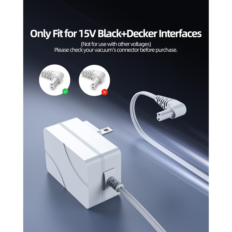15V Charger Fit for Black and Decker Handheld Vacuum HHVI315JO42