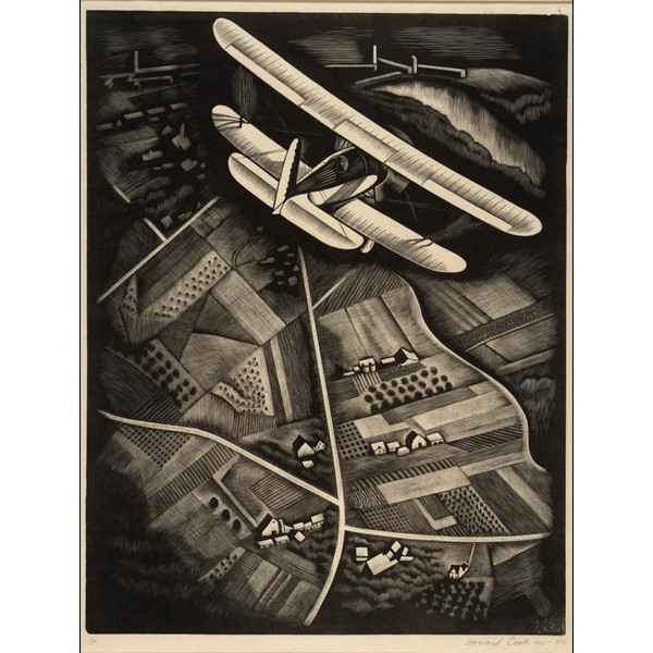 Airplane : Howard Norton Cook : 1931 : Archival Quality  Art Print to Frame