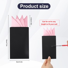 12Pcs Pocket Squares for Men,12 Colors Flat Prefolded Suit Pocket Squares on Card Masculine Polyester Handkerchief Suit Accessories