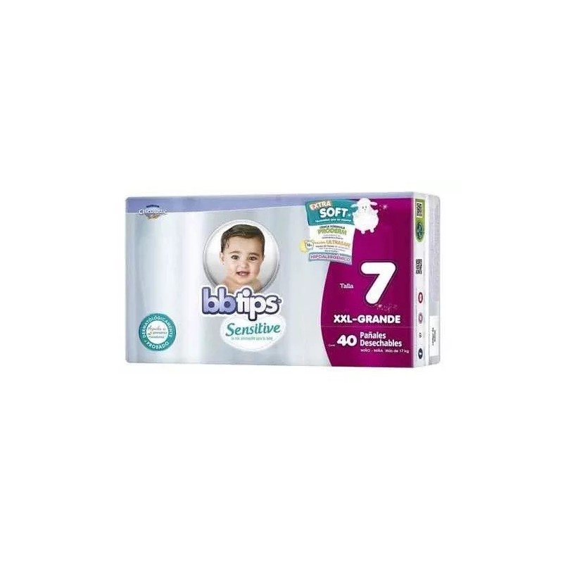 Bbtips Pañales Bbtips Sensitive Etapa 7 unisex XXG