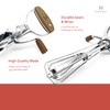Hommony Classic Vintage Wooden Manual Rotary Egg Beater - 12-Inch