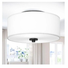 Lodstob 2-Light Flush Mount Ceiling Light Fixture,  12" Modern Close To Ceiling