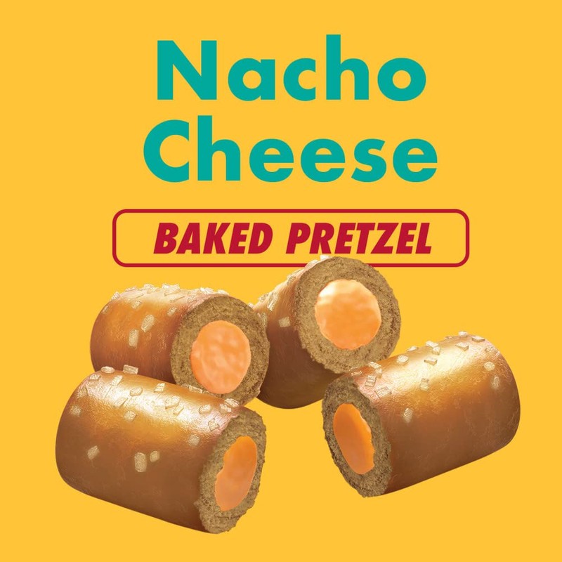 COMBOS Stuffed Snacks Nacho Cheese Baked Pretzel Snacks, 6.3 oz