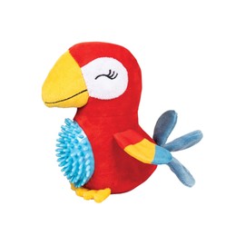 Fringe Studio Plush Dog Toy, Perching Perfection, Teeth and Gum Cleaning TPR Spiky Ball, Pet Shop Collection (314601)