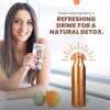 VedVision Copper Water Bottle - 32 Oz Copper Bottle Plain