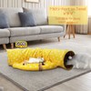BWOGUE Bunny Tunnel Bed, 2-in-1 Collapsible Tunnel Tubes Toys with