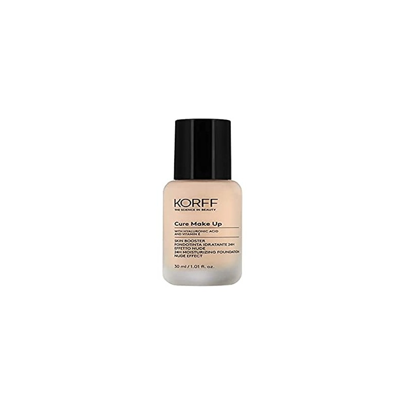 Korff Skin Booster feuchtigkeitsspendende Foundation 24h, Nude-Effekt mit Hyaluronsäure und