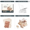 ROKR Magic Piano Music Box 3D Wooden Puzzle Mechanical Model
