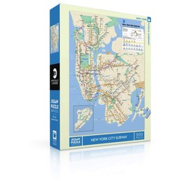 New York Puzzle Company - Transit Maps New York Subway Map - Rompecabezas de 500 piezas
