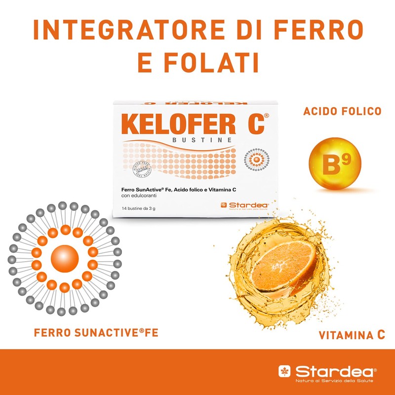 STARDEA Kelofer C, Integratore Alimentare, Contribuisce alla Formazione dei Globuli