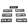 2 Pack Reflective Service Dog Patches with Hook Back for