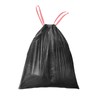 Waikas 8 Gallon Trash Bags, Drawstring Garbage Bags, 1.32Mil Thickness,
