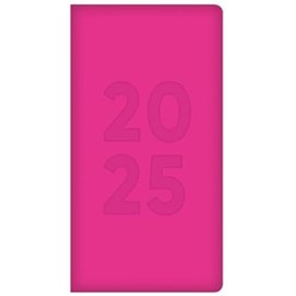 2025 Week To View Diary Slim Diary And Fashion Diary Girls Ladies Ribbon (Embosed Pu Baby Pink)