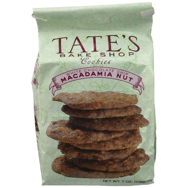 Tate's Bake Shop Galletas – Chocolate blanco Macadamia Nut – 7 oz – 3 unidades