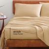 LANE LINEN King Size Bed Set - 4 Piece 100%