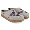 HAFLINGER Grizzly Faible Felt Slippers with Rubber Sole, purple