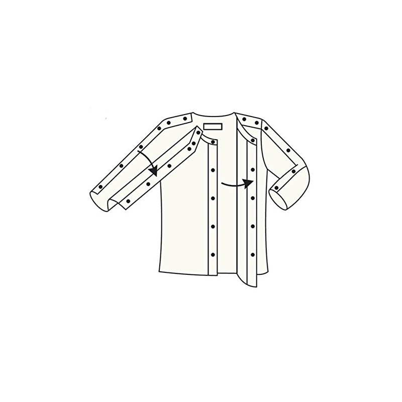 One-touch Clothe Men's Both Shoulders Arms Open No. 8 m 5/Sleeves/7 – 1476 – 01 