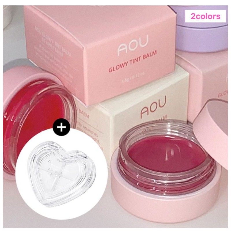 AOU Glowy Titnt Balm 2colors & Lip Palette Set 3items