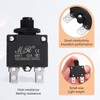 MECCANIXITY 12Amp Thermal Circuit Breaker, 125/250V AC 32V DC Push