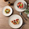 AmorArc Stoneware Dinnerware Sets for 4, 12 Pieces Handpainted Ceramic