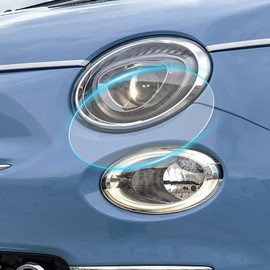 FDAIUN Headlight Protection Film Fit for Fiat 500 Avalt 595 2017-2024 TPU Protective Film Precut Film Scratch Guard Anti-Scratch Self-Healing Vehicle Only Fiat 500 Abarth 595 Car Wrap Film Accessories