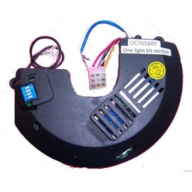 UC7058RY Ceiling Fan Remote Control Receiver. One Light kit Version. UC7058BM, UC7058FM