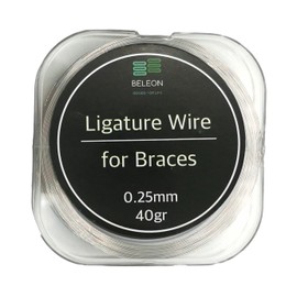 BELEON Braces Wire Orthodontic Dental Ligature Wire for Braces for Home Use Stainless Steel 40g 0.25mm