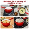 HaSteeL 1 QT Cast Iron Saucepan, Mini Enamel dutch oven