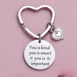 JIUSHUN Daily Affirmations Gift For Women Inspirational Gifts For Women Positive Quotes Keychain For Best Friend Jewelry Kinder Graduation Keychain For Bestie Gift Sister Birthday Jewelry