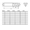 Corintian Solid carbide aluminium milling cutter, diameter 1-12 mm, three-edged,