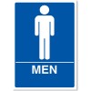 ADA Compliant Signs - Men Restroom Sign 7" X 10"
